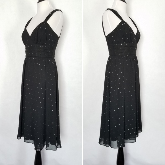 Shoshanna Crystal Embellished Fit And Flare Dress - Picture 2 of 6